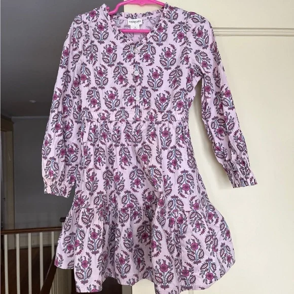 CrewCuts J.Crew Girls Paisley Pink Dress 5 - Picture 3 of 3